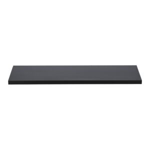 Micasa Elegant and Modern Design Rectangular Wall Mounted Wooden Floating Shelf Black 120 x 20cm